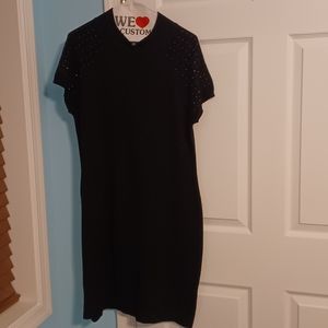 Short sleeve sweater dress